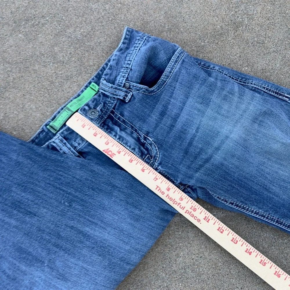 Rock & Roll Pistol Straight Regular Jeans Men's 30x34 Thick Stitch Cowboy Denim